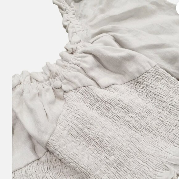 Faithfull the Brand Bel Rose Linen Top Size 8 - Picture 4 of 5